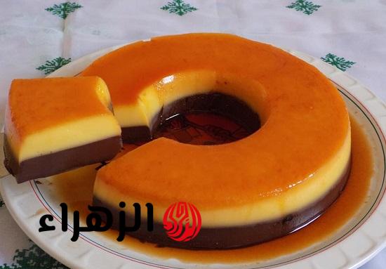 أحلي كيكة قدرة قادر بالكريم كراميل اللذيذة والصحية وأضمن من محلات الحلويات