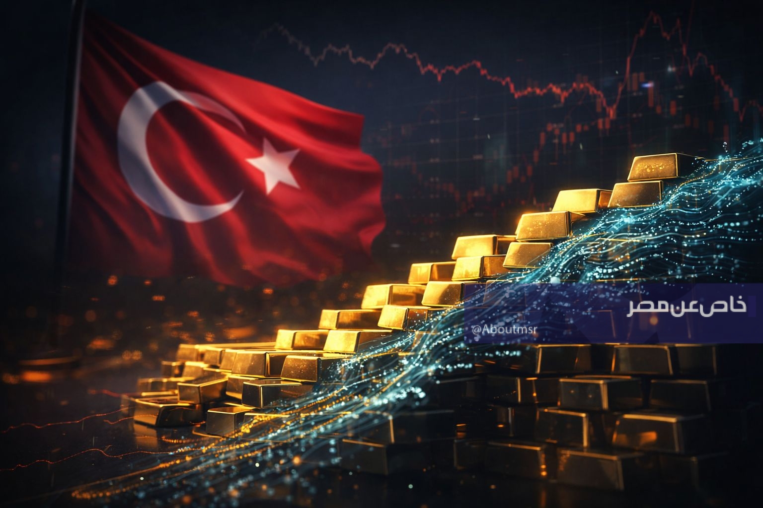 البنك المركزي التركي يبيع ويبدل 60 طن ذهب في أسبوعين لدعم الليرة