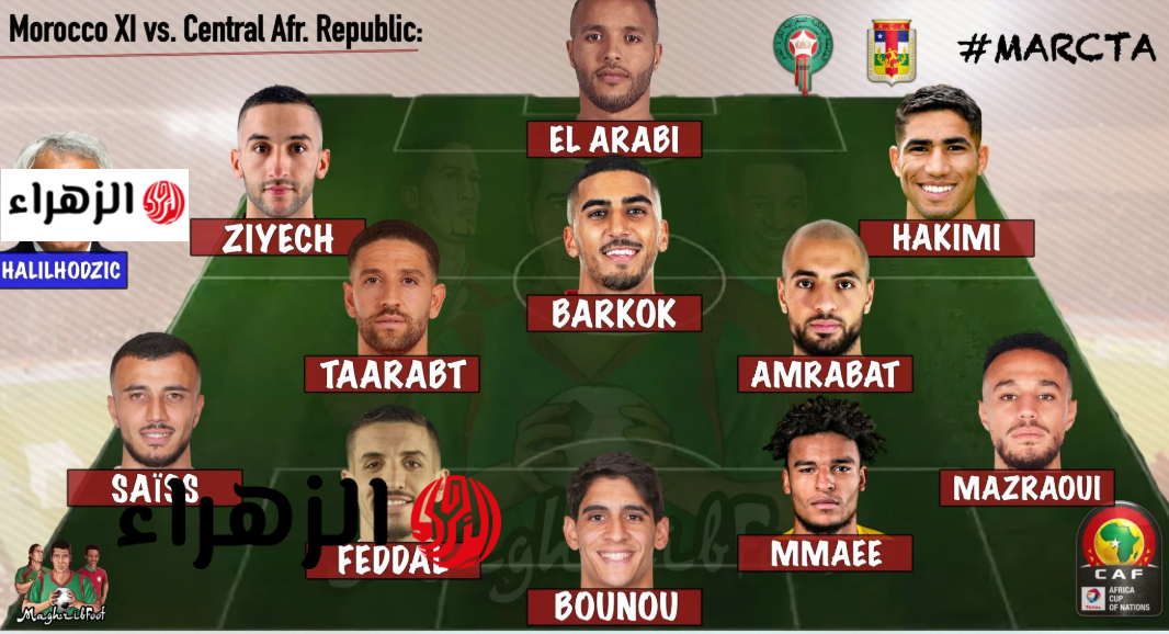 بقيـادة إبراهيم دياز.. Morocco vs Ecuador تشكيل المغرب المتوقع اليوم ضد الإكوادور اليـوم في بروفة ودية قبل كأس العالم 2026