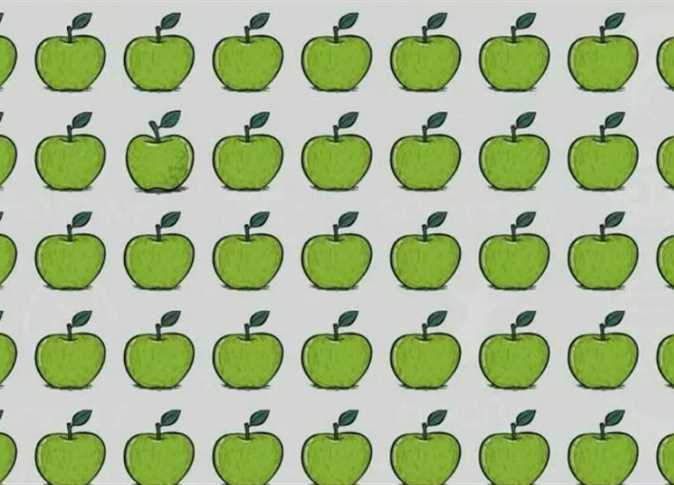 ركز جيداً.. 1% فقط من الأشخاص تمكنوا من رؤية التفاحة المختلفة في 7 ثوانٍ.. هل أنت منهم؟