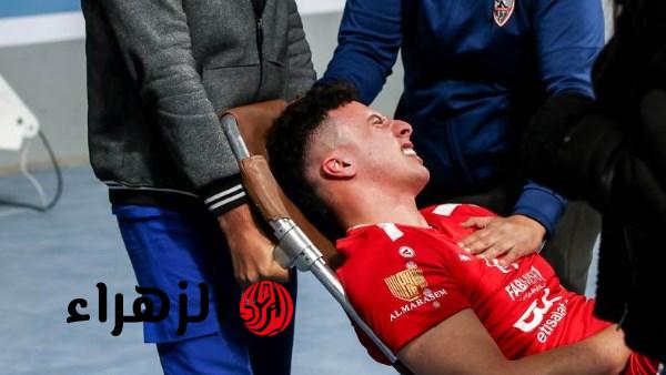 سيف عابد لاعب طائرة الأهلي يغيب لنهاية الموسم بعد إصابته بقطع في الصليبي