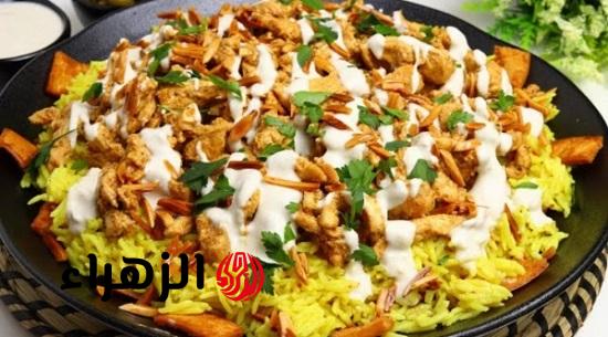 طريقة عمل فتة الشاورما السوري في البيت وباحترافية وطعم شهي ولذيذ