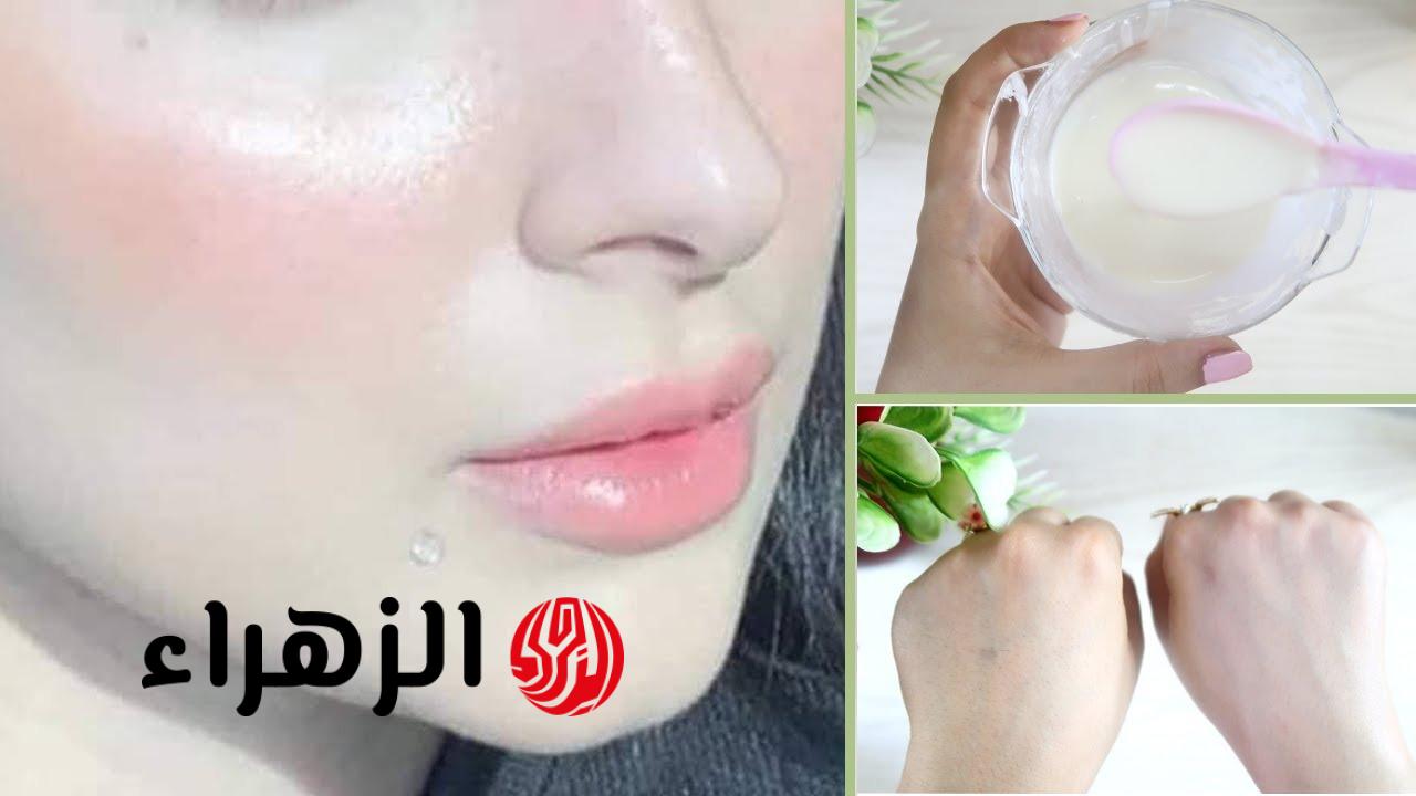 طريقة لتفتيح البشرة من أول مرة وودعي الاسمرار والبقع وآثار الحبوب القديمة
