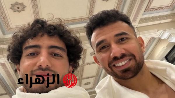 محمد هاني ومحمود تريزيجيه يؤديان مناسك العمرة في أجواء روحانية